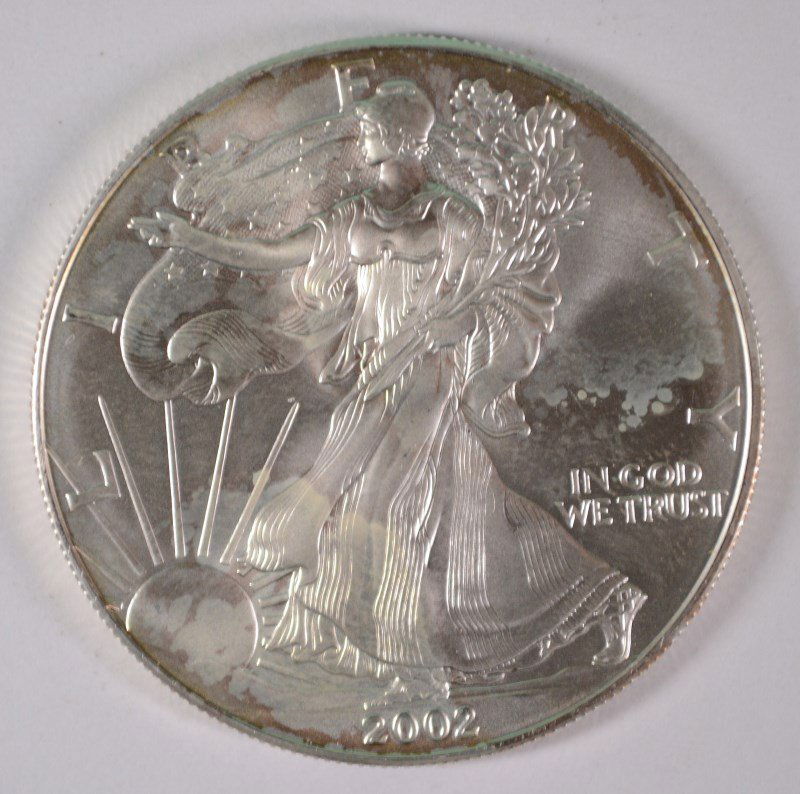 2002 SILVER AMERICAN EAGLE (1 of 2)