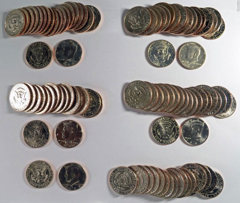 ( 100 ) BU KENNEDY HALF DOLLARS VARIOUS DATES 1971-1998: SILVER TOWNE AUCTIONS IS RANKED ONE OF THE BEST INTERNET AUCTIONS