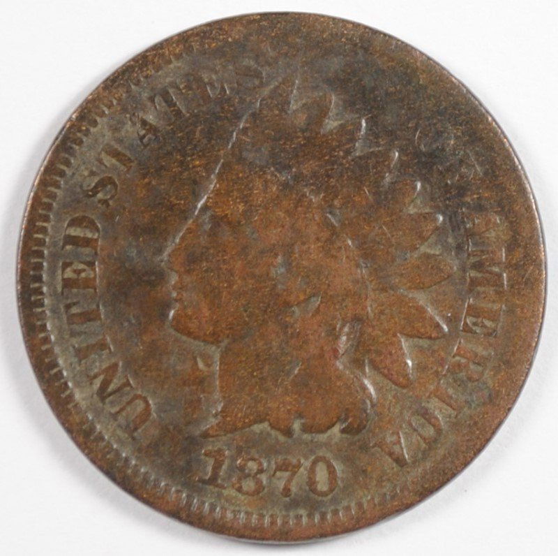 1870 INDIAN HEAD CENT G/VG (1 of 2)