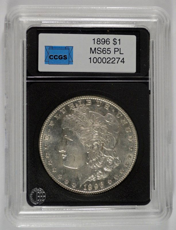 1896 MORGAN DOLLAR CH BU PL CCGS GRADED WHITE (1 of 4)