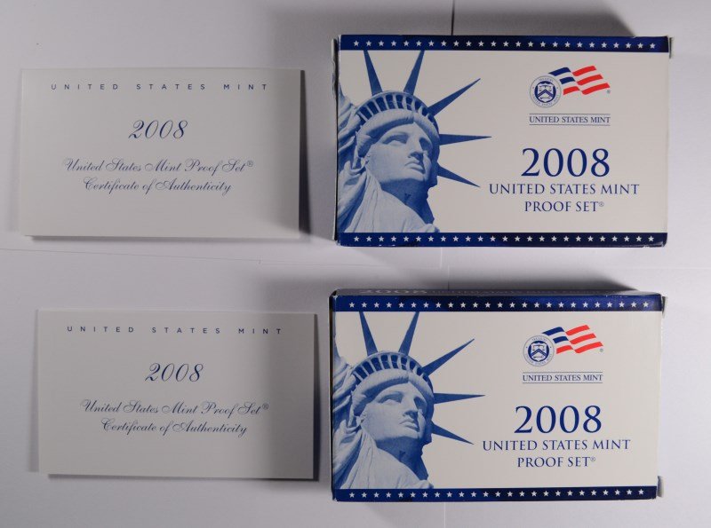 ( 2 ) 2008 U.S. PROOF SETS IN ORIGINAL PACKAGING (1 of 3)