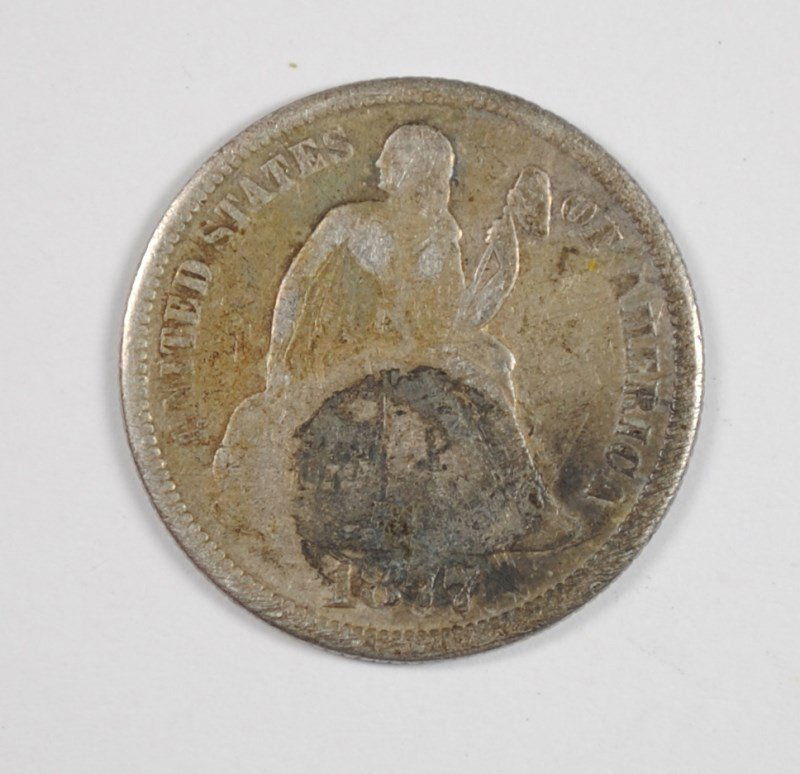 1877 SEATED DIME (LOVE TOKEN) (1 of 2)