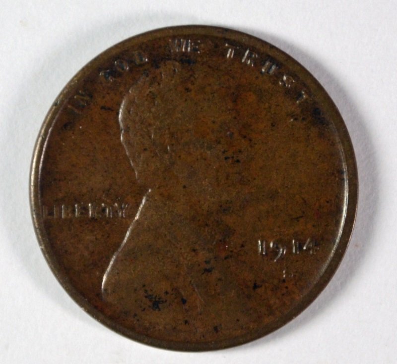 1914-S LINCOLN CENT, XF  SEMI-KEY (1 of 2)