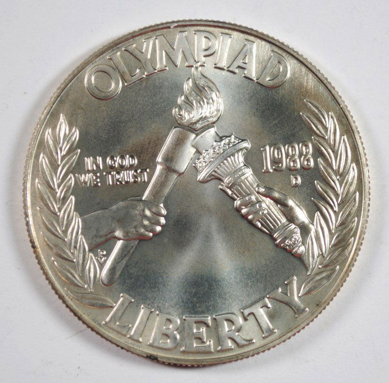 1988-D OLYMPIC COMMEN DOLLAR BU (1 of 2)