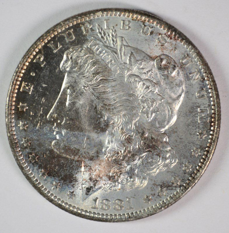 1881-O MORGAN DOLLAR CH BU: SILVER TOWNE AUCTIONS IS RANKED ONE OF THE BEST INTERNET AUCTIONS