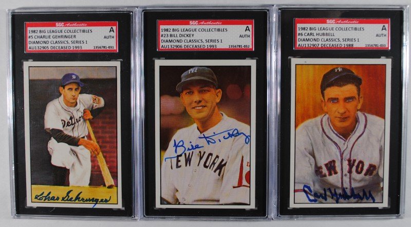 3 - AUTOGRAPHED 1982 BIG LEAGUE COLLECTIBLES SGC (1 of 2)