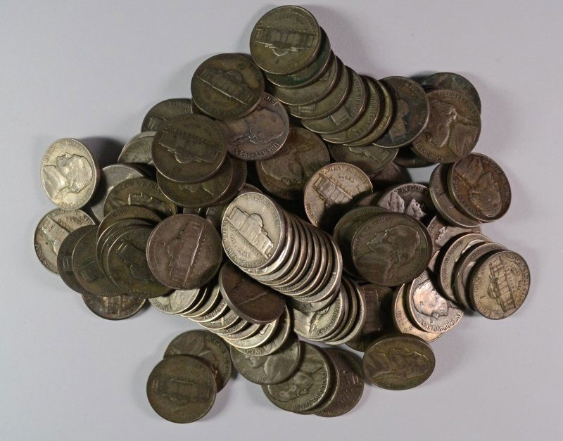 ( 100 ) SILVER WAR NICKELS, NICE CIRCULATED CONDITION (1 of 1)