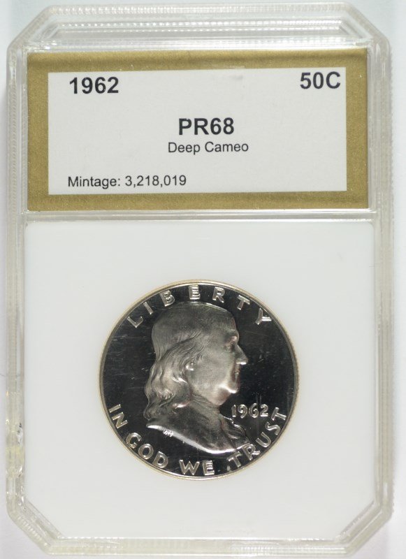 1962 FRANKLIN HALF DOLLAR PCI GRADED SPECTACULAR PROOF (1 of 4)
