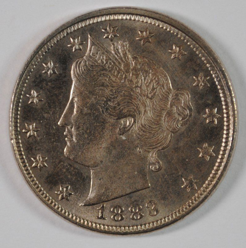 1883 No Cent LIBERTY "V" NICKEL - BEAUTIFUL UNC COIN (1 of 2)