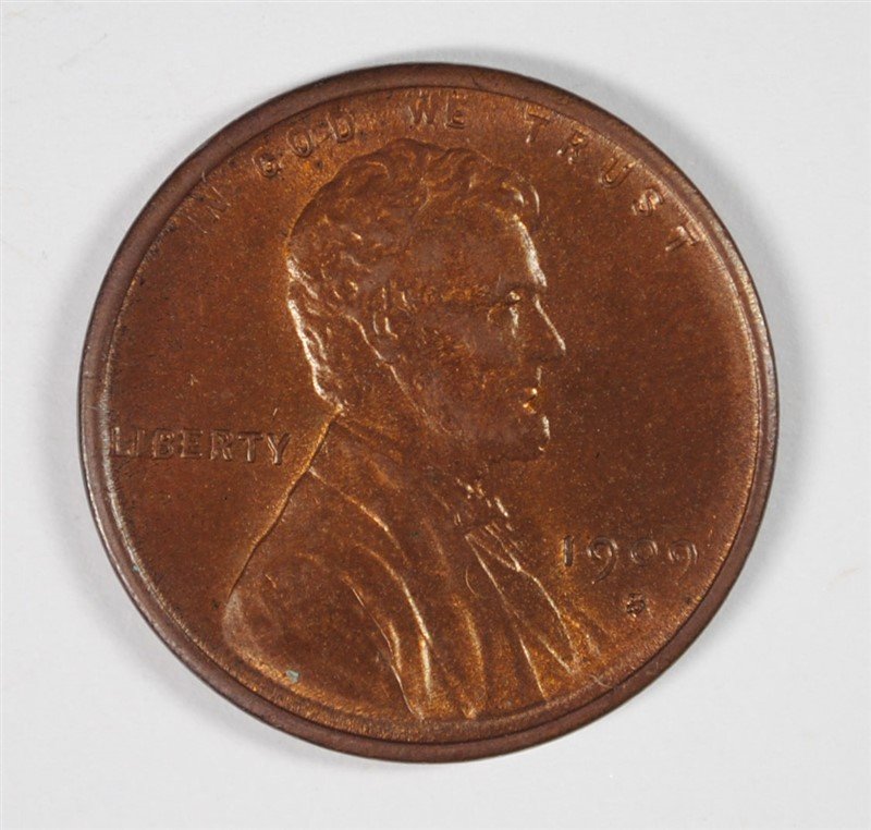1909-S-VDB LINCOLN CENT CH. BROWN UNC: All orders shipped 'In House' within 2 business days after receiving payment. ESTIMATE 1,500.00-1,600.00