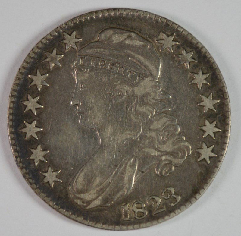 1823 CAPPED BUST HALF DOLLAR XF BETTER DATE (1 of 2)