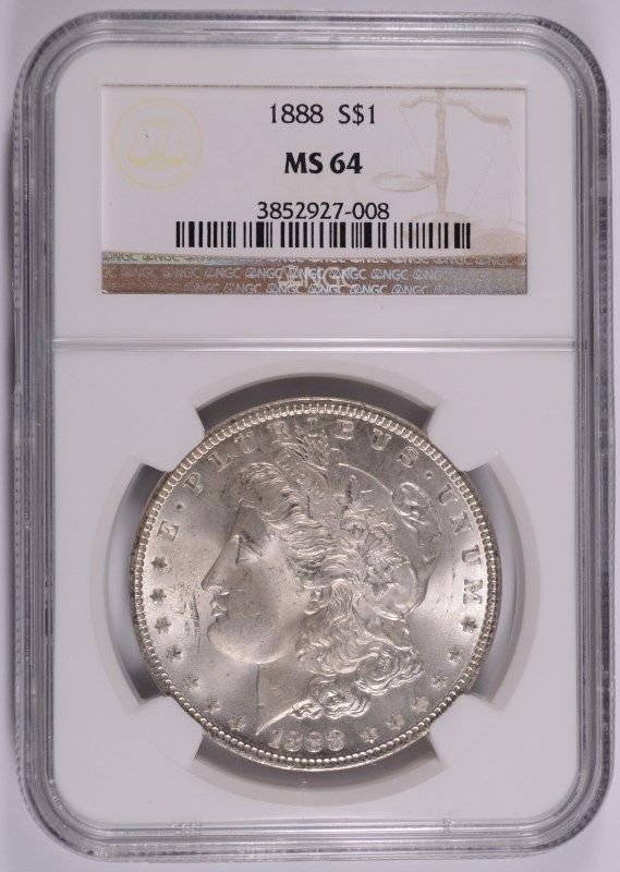 1888 MORGAN DOLLAR NGC MS-64 (1 of 4)