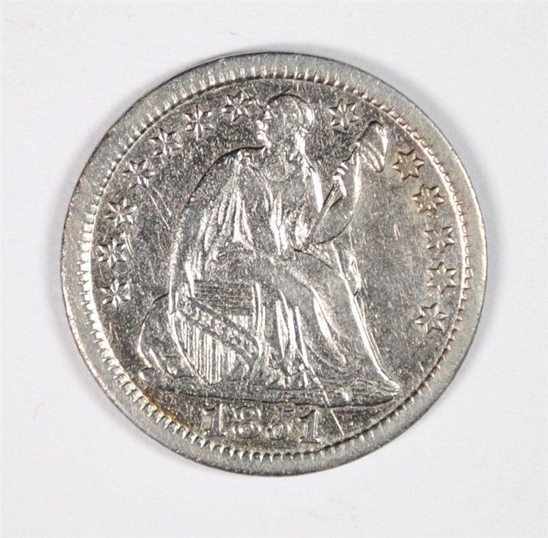 1851 HALF DIME XF+ (1 of 2)