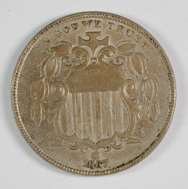 1867 SHIELD NICKEL AU/BU (1 of 2)