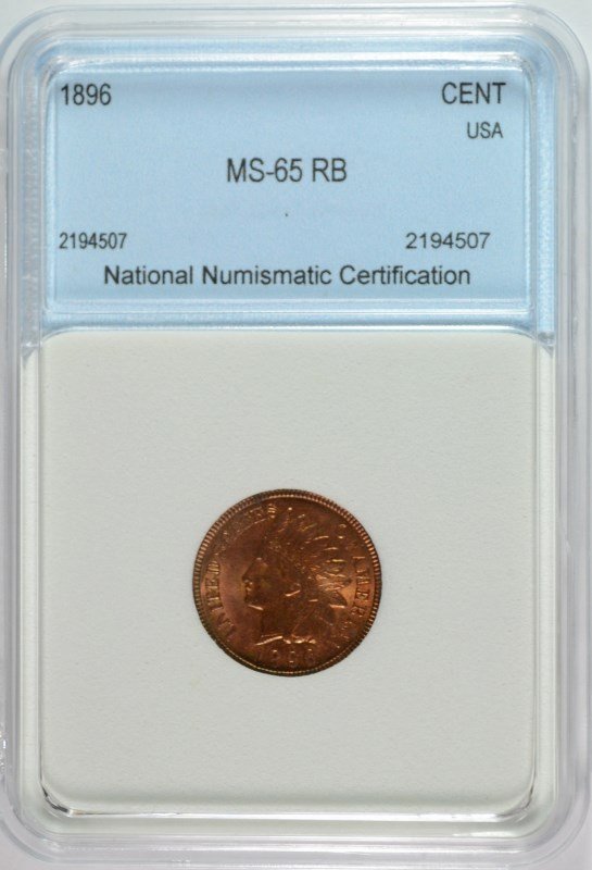 1896 INDIAN CENT NNC GEM BU RED/BROWN (1 of 4)