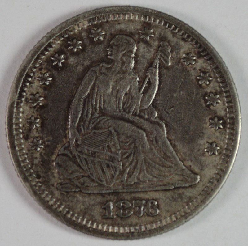 1876 SEATED QUARTER XF+ (1 of 2)