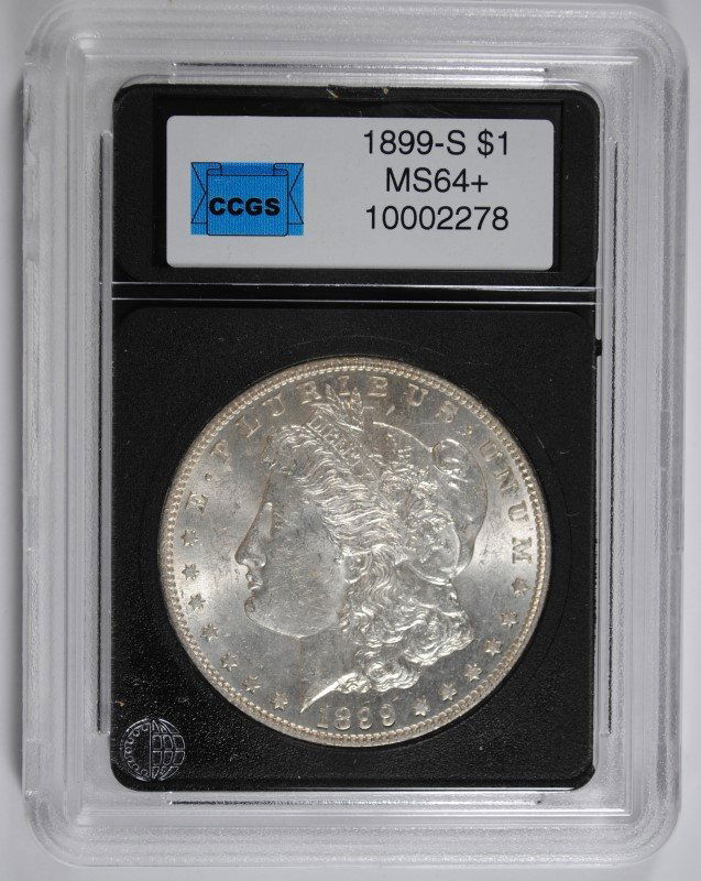 1899-S MORGAN DOLLAR CCGS GRADED GEM BU KEY COIN (1 of 4)