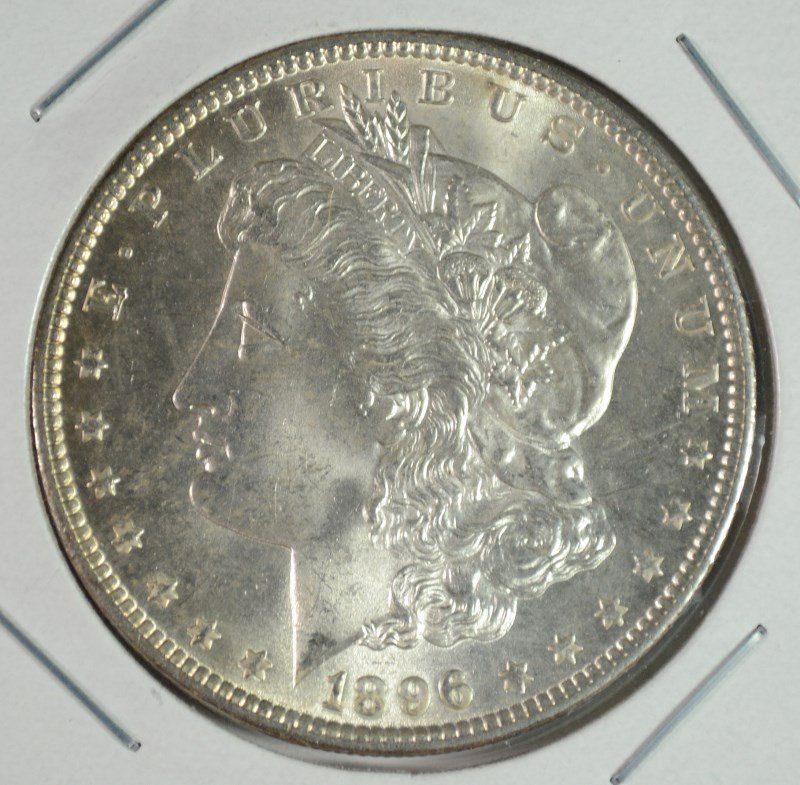 1896 MORGAN DOLLAR GEM BU (1 of 2)