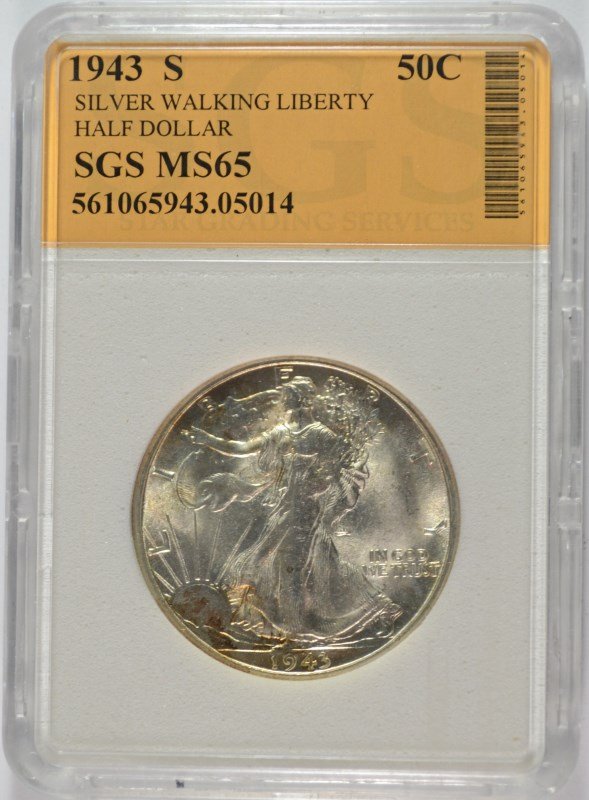 1943-S WALKING LIBERTY HALF DOLLAR SUPERB GEM BU (1 of 4)