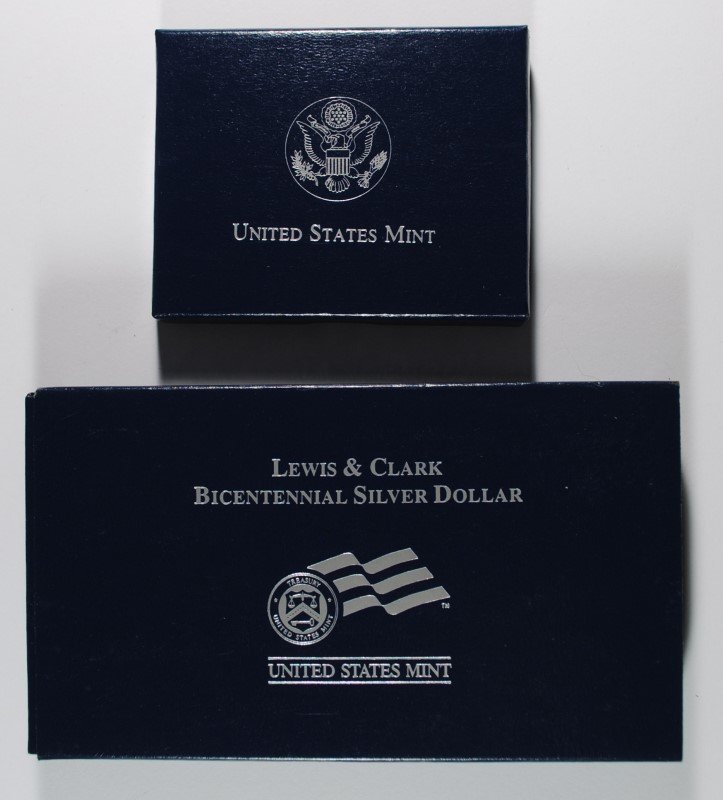 2004 LEWIS & CLARK COMMEM. SILVER DOLLARS: BOTH THE (1 of 3)