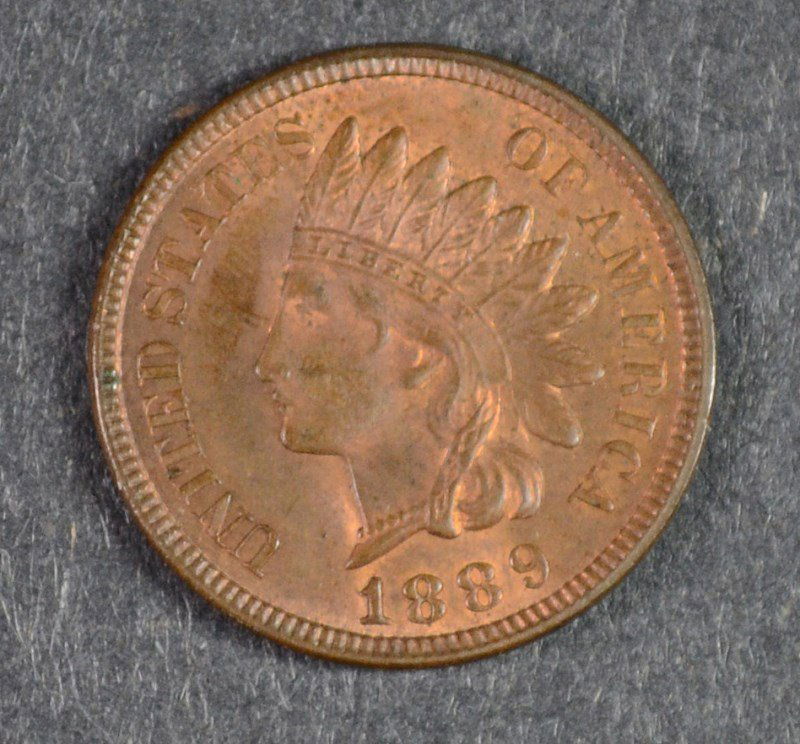 1889 ONE CENT GEM BU R+B NICE! (1 of 2)