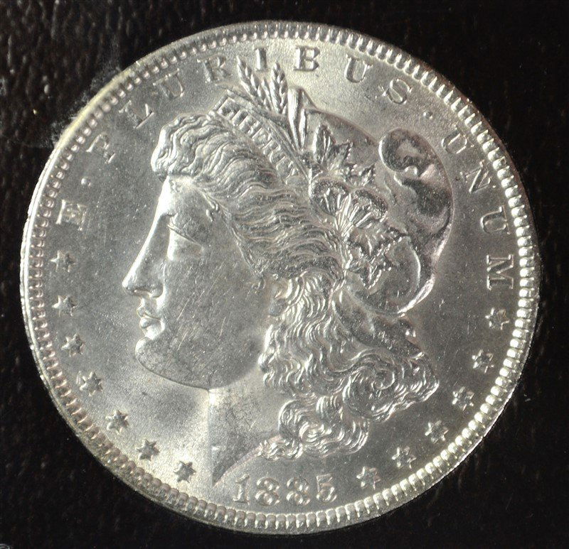 1885 MORGAN DOLLAR GEM BU (1 of 2)