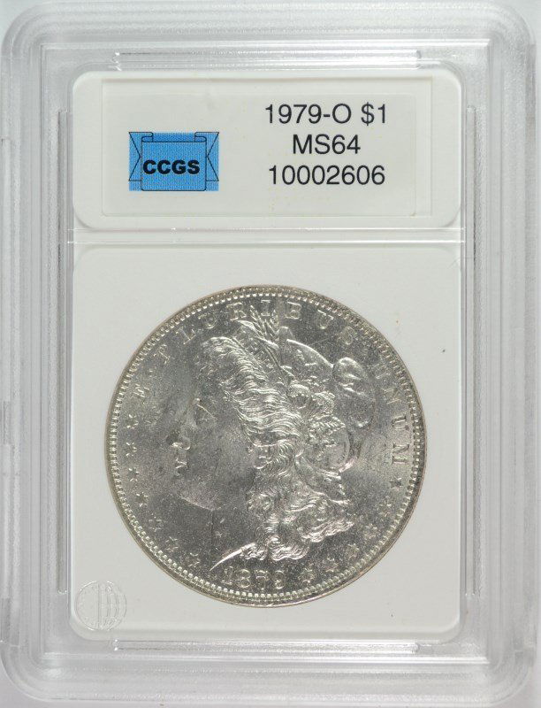 1879-O MORGAN DOLLAR CCGS GRADED GEM BU (1 of 4)
