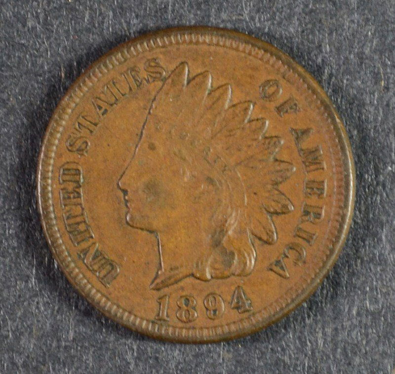 1894 INDIAN HEAD CENT, AU  KEY DATE (1 of 2)