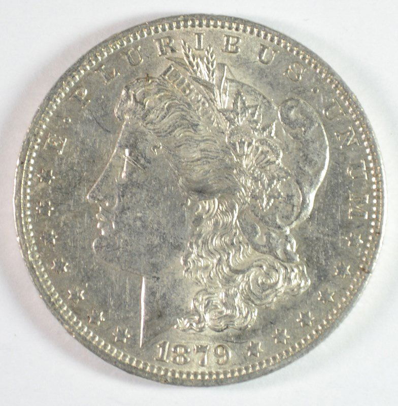 1879-O MORGAN SILVER DOLLAR, BU (1 of 2)