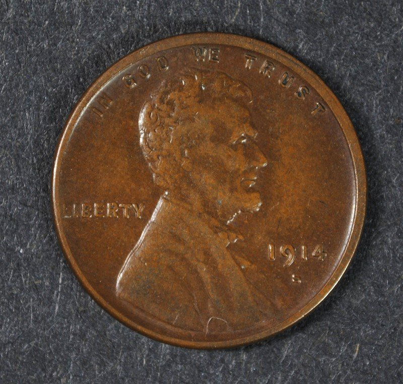 1914-S LINCOLN CENT XF (1 of 2)