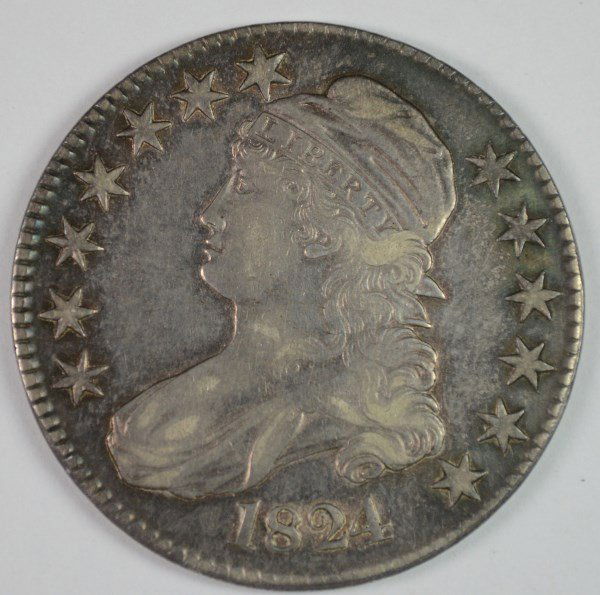 1824 CAPPED BUST HALF AU (1 of 2)