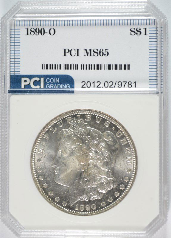 1890-O MORGAN SILVER DOLLAR, PCI GEM BU BLAST WHITE! (1 of 4)