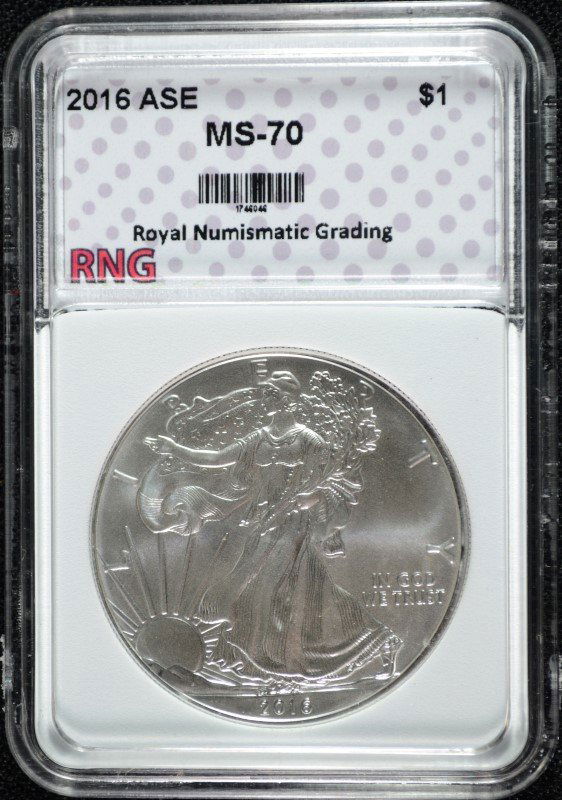2016 AMERICAN SILVER EAGLE, RNG PERFECT GEM (1 of 4)