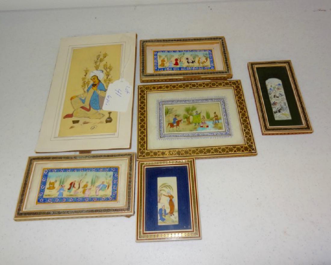 Six Framed Painting on Celluloid (1 of 8)