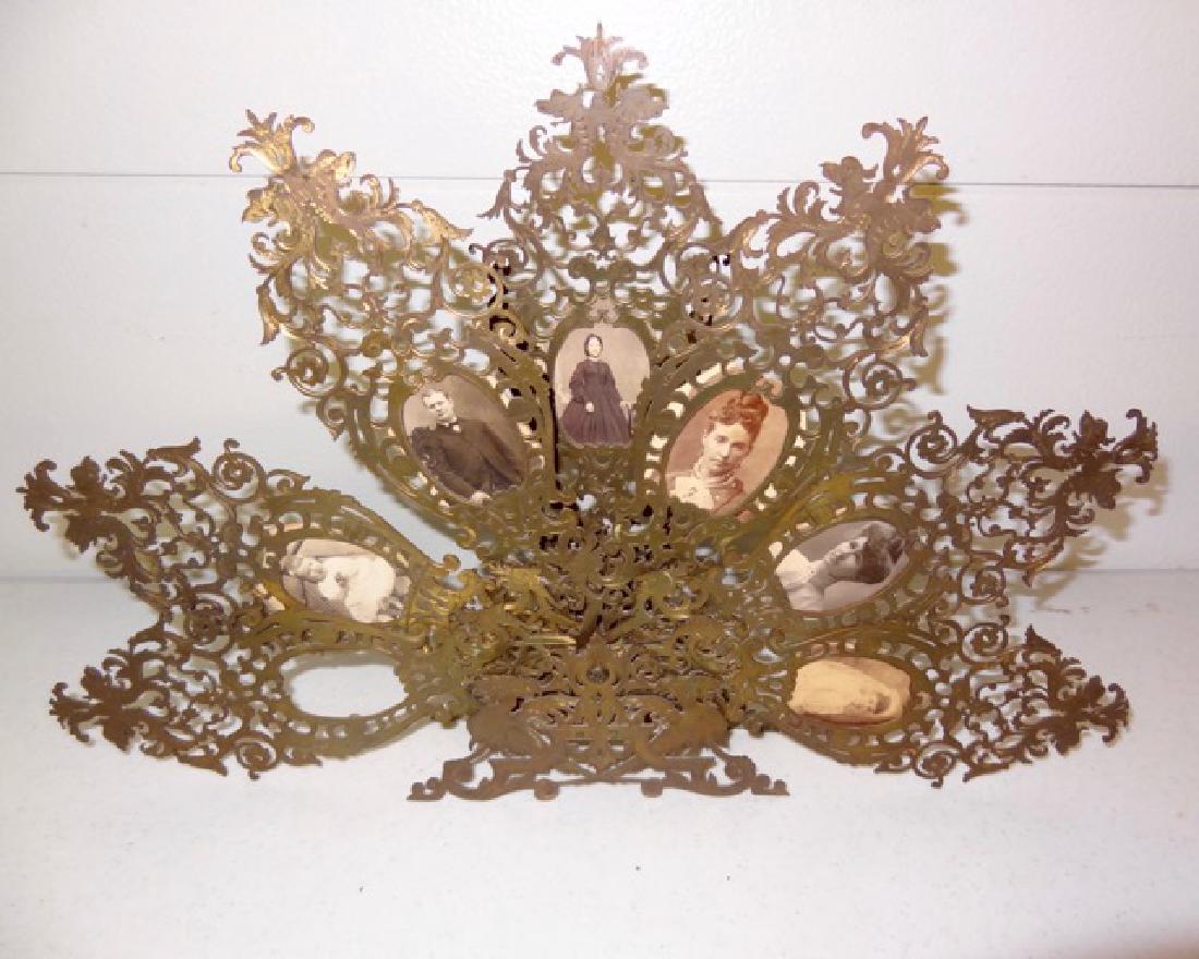 Fabulous Early Brass Folding Frame (1 of 4)