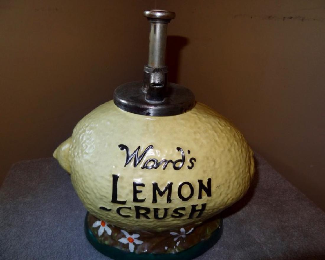 Ward's Lemon Crush Dispenser: 13" High X 12" Wide X 8" Deep