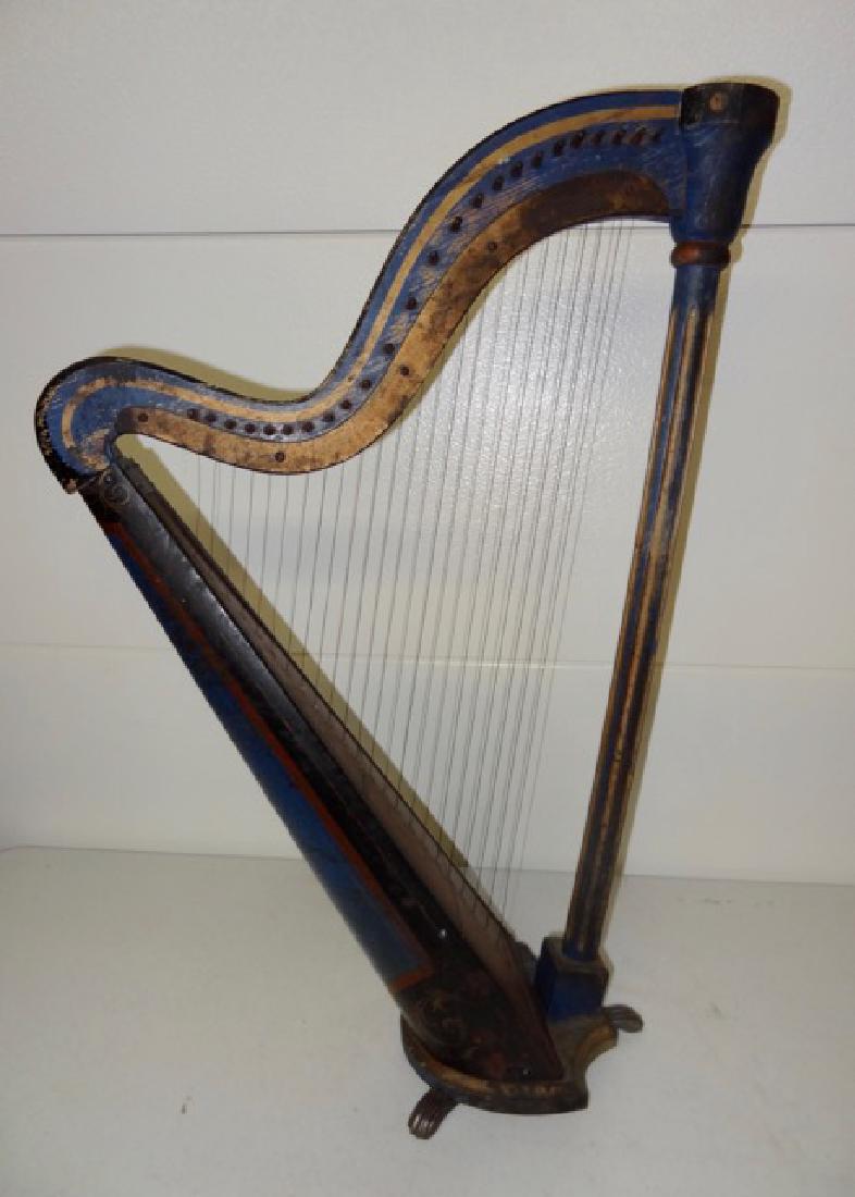 Early Blue Table Harp (1 of 3)