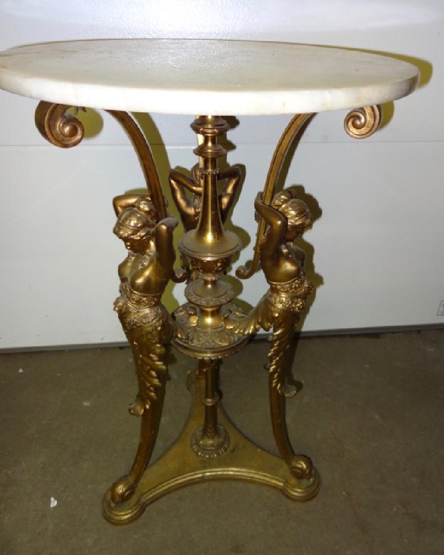 Fabulous Bronze & Marble Topped Table (1 of 5)