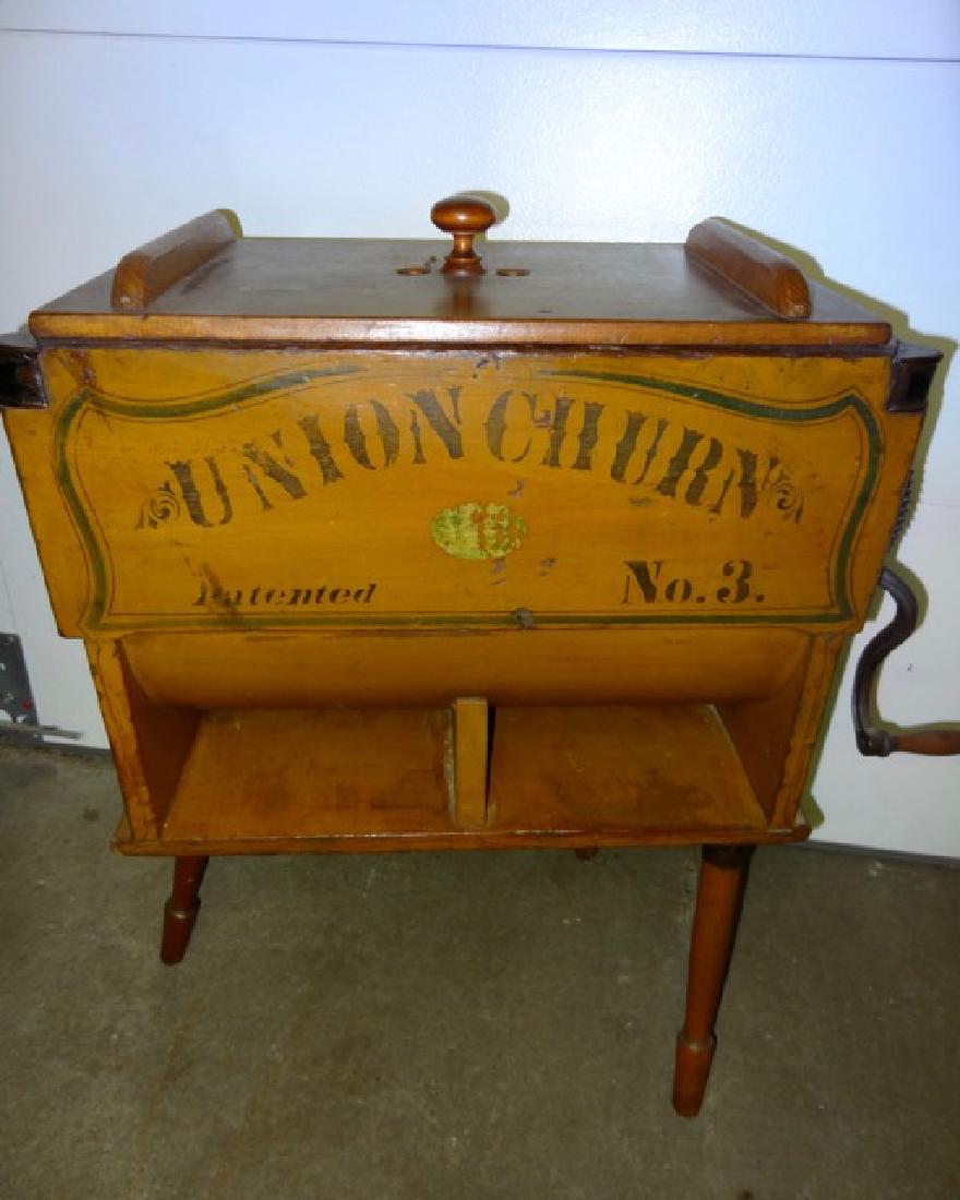 Early Stenciled Union Butter Churn (1 of 5)