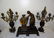 Large Ansonia 3Pc's Figural Clock Set