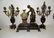 Large Ansonia 3Pc's Figural Clock Set - 2