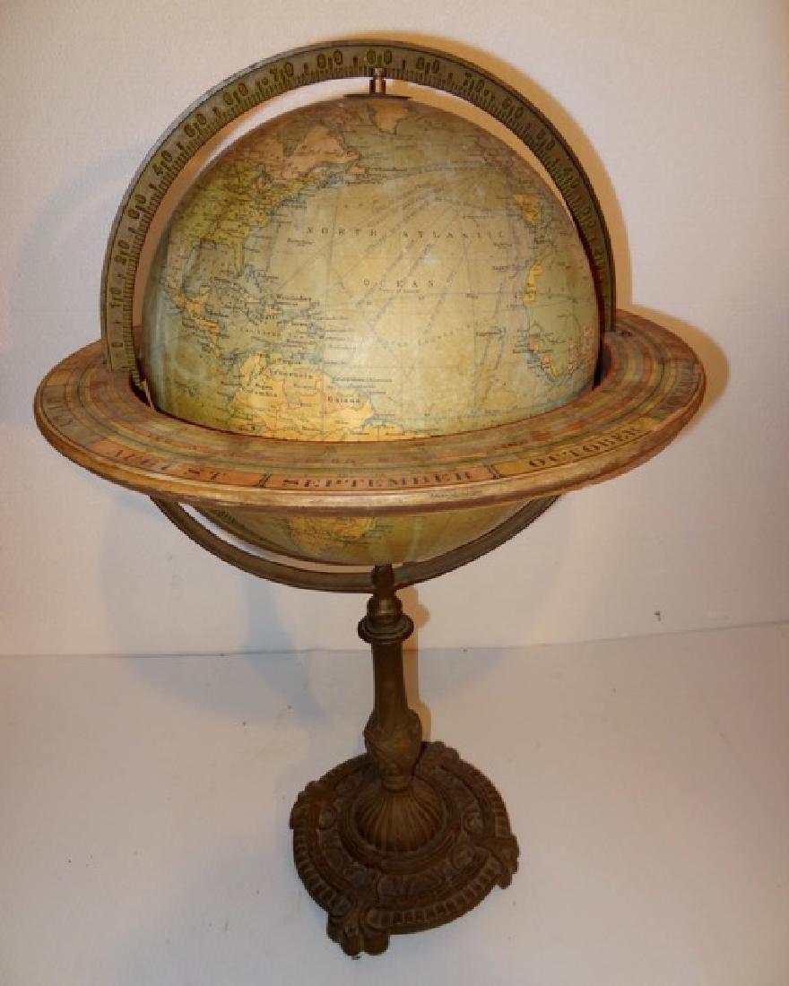 Terrestial Globe on Cast Iron Base (1 of 5)