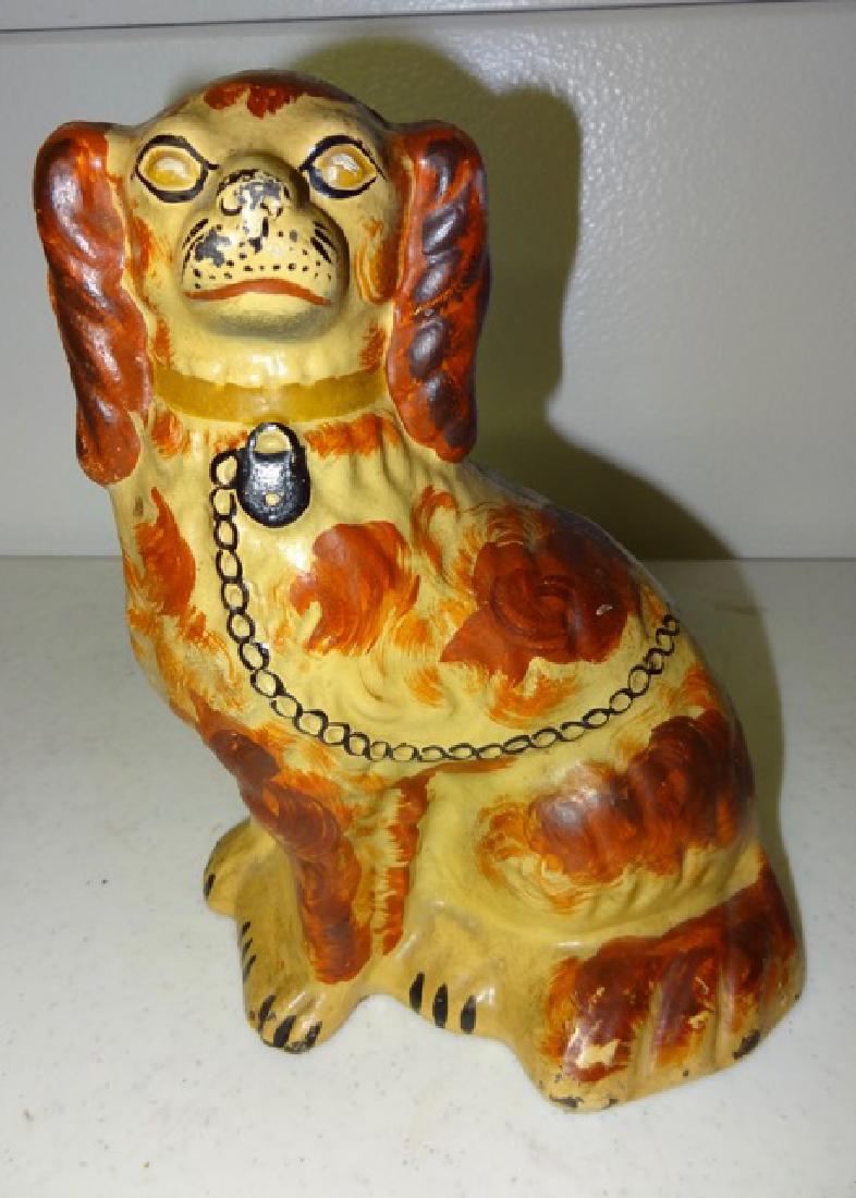 Early Staffordshire Dog Cast Iron Doorstop (1 of 3)