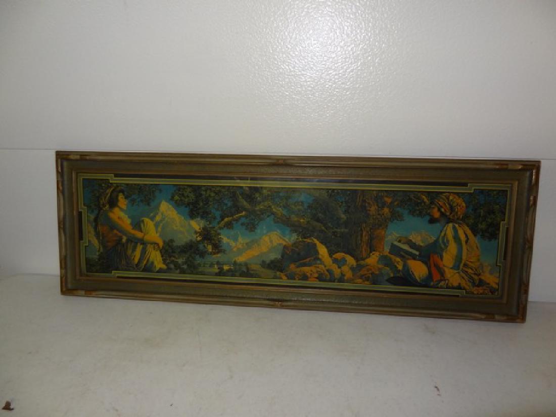 Rubaiyat Maxfield Parrish Framed Print: 33" X 11"