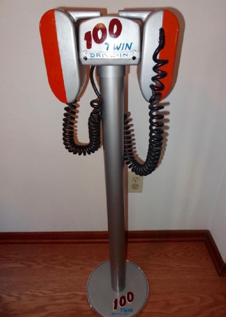 100 Twin Drive-in Theater Speakers: Restored Condition- 40" Tall X 12" Wide