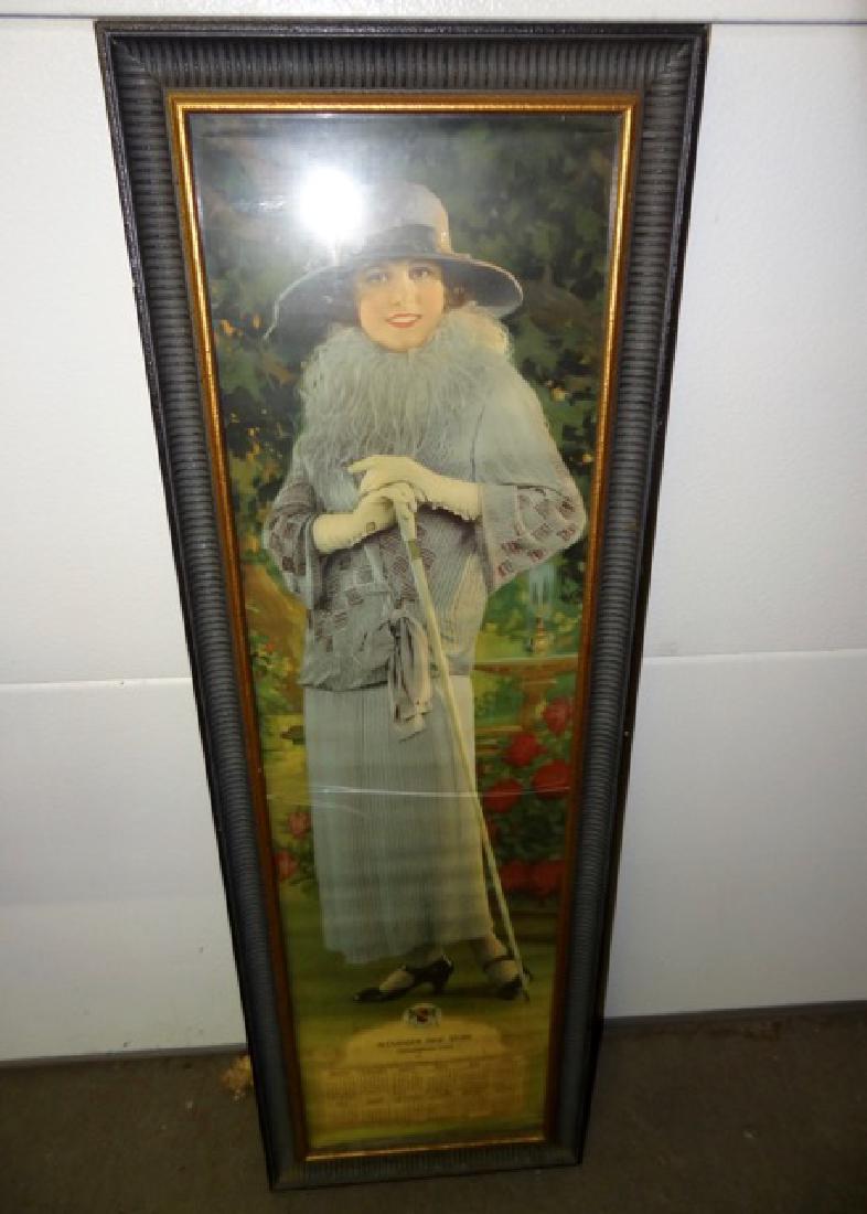 1925 Seltz Shoe Yard Long Framed Adv. (1 of 3)