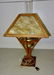Electrofied Oak Mission Kerosene Table Lamp