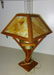 Electrofied Oak Mission Kerosene Table Lamp - 2