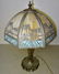 Carmel Slag Table Lamp w/ Palm Tree Design - 2