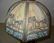 Carmel Slag Table Lamp w/ Palm Tree Design - 4